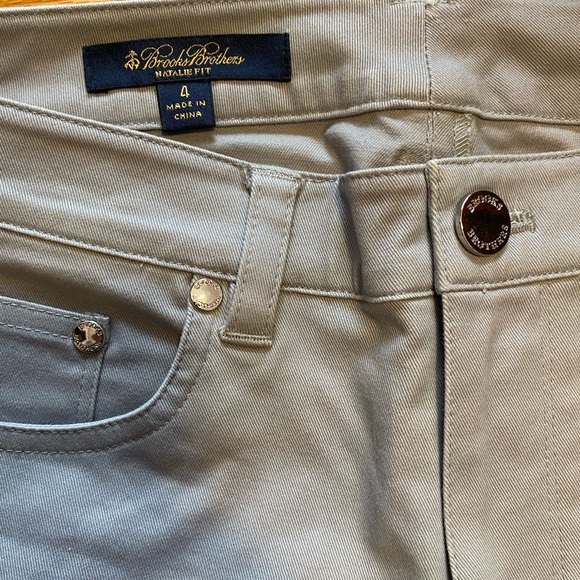 Brooks Brothers Pants Women 4 Natalie Fit Gray Stretch Career Trousers - Picture 2 of 8